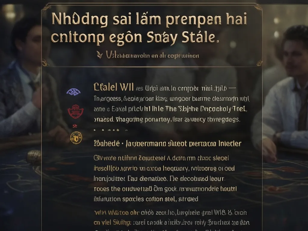 Sai lầm người mới